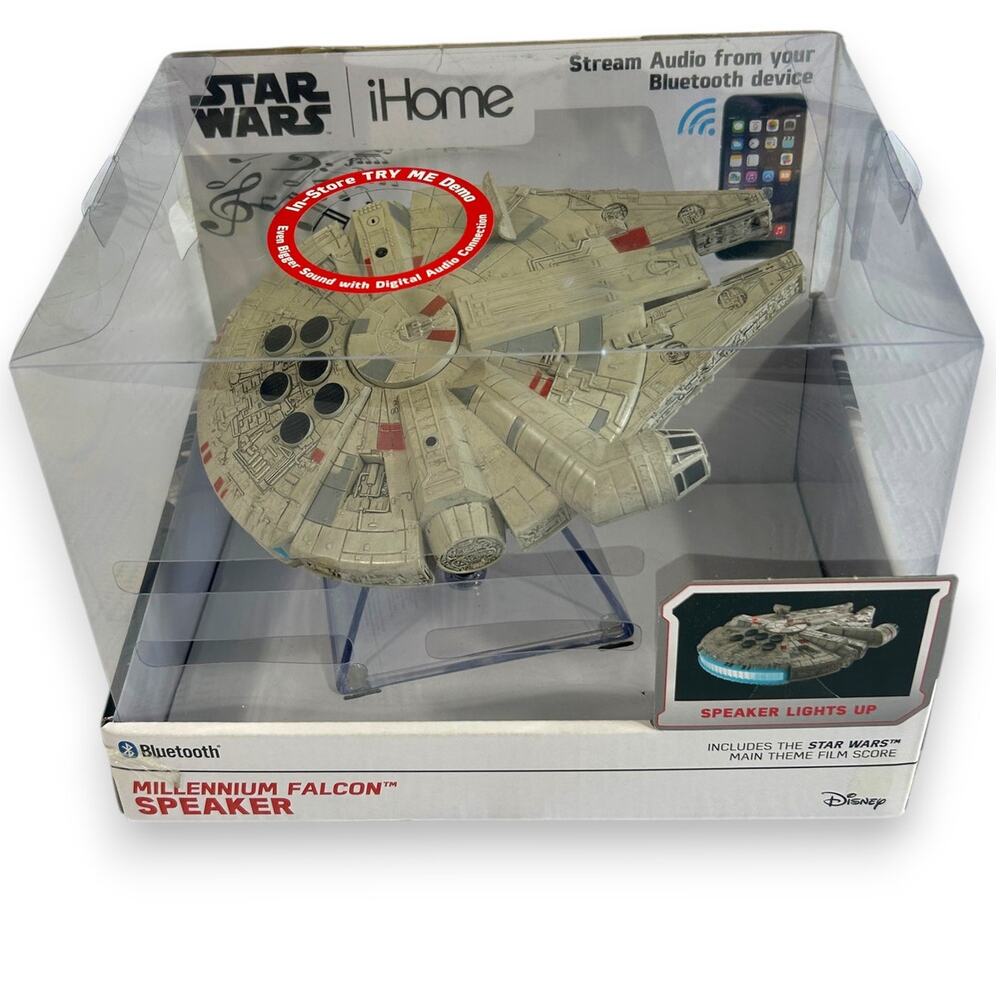 iHome Star Wars Millennium Falcon Portable Bluetooth Wireless Speaker NIB